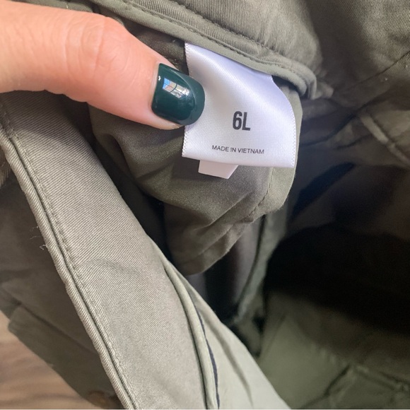 Express High Waisted Pleated Ankle Chino Pant 6 Long - Picture 7 of 7